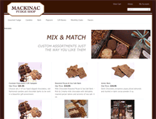 Tablet Screenshot of mackinacfudgeshop.com